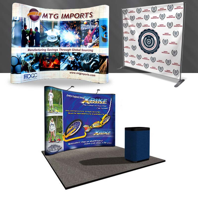 Business event display walls design and printing