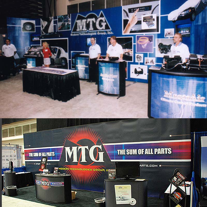 Large Trade Show Event Display Booths Design and Printing