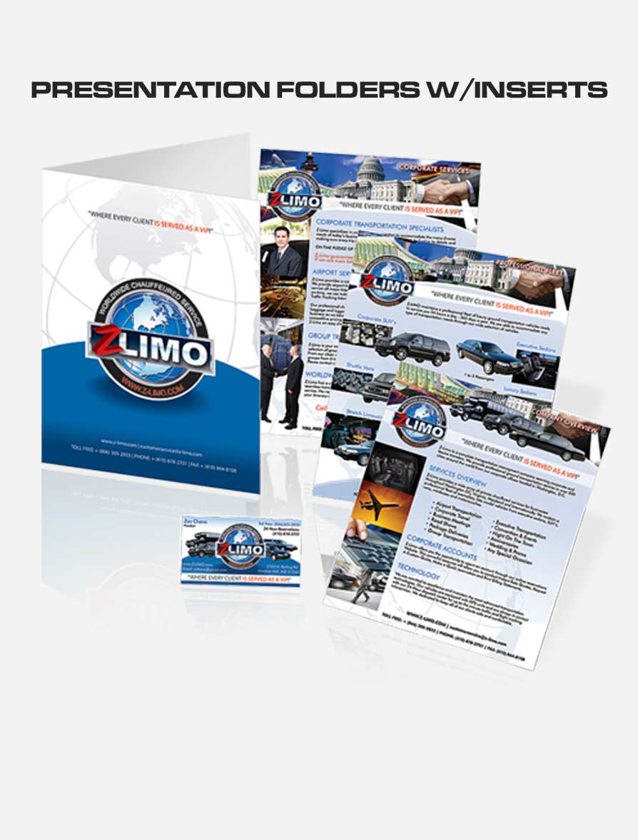 Business Presentation Folder Design and Printing Services