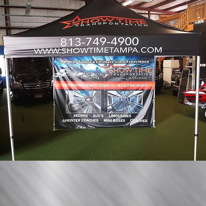 Trade Show Full Color Display Tent Design and Printing by EFX Marketing