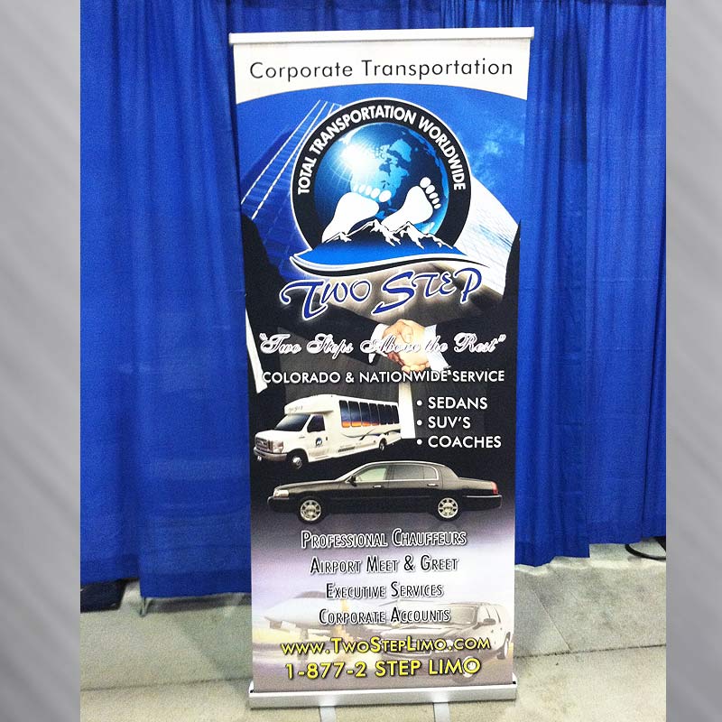 Trade Show Retractable Banner Stands Design and printing Services by EFX Marketing