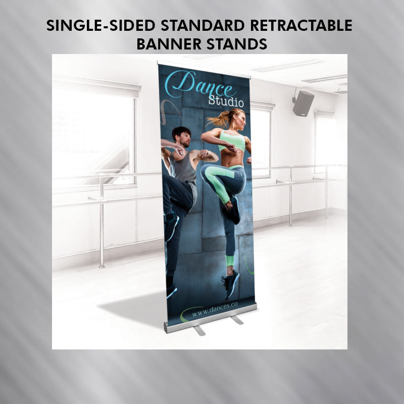 Single sided deluxe retractable banner stand Design printing hardware Service by EFX Marketing