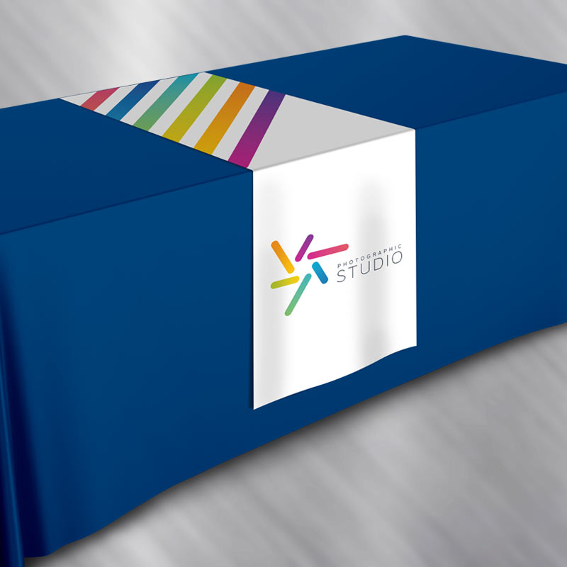 Trade Show Table Runner Design and printing Services by EFX Marketing