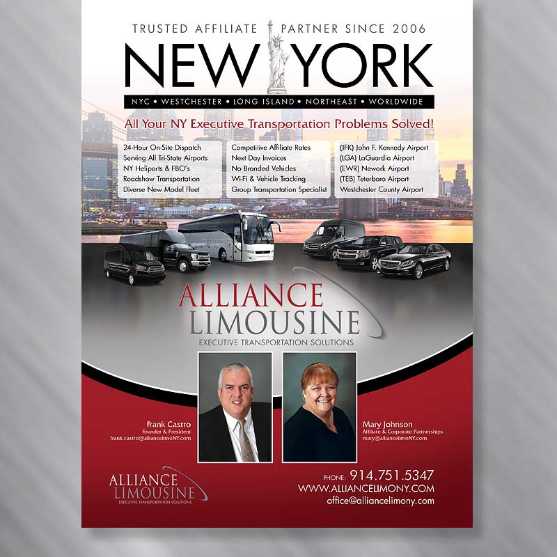 Limo Transportation Advertising Graphic Design Service EFX Marketing