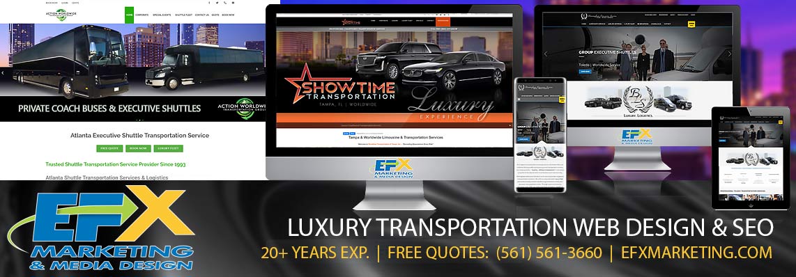 Best Limo Web Design Company - EFX Marketing - Transportation Web Design Services and SEO